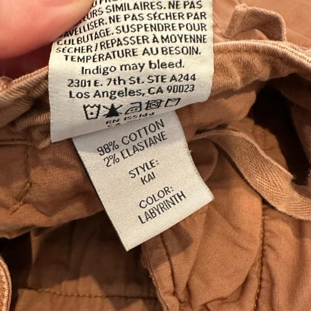 Boyish by Her Denim Cargo Kai Pant Brown 28 - Picture 3 of 4